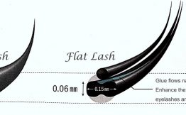 flat lash with double tips